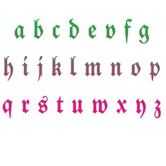 vector illustration of a alphabet
