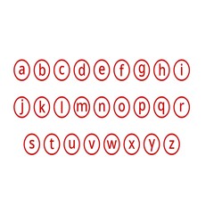 vector illustration of a alphabet
