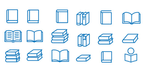 Book icon vector. open book sign and symbol. ebook icon