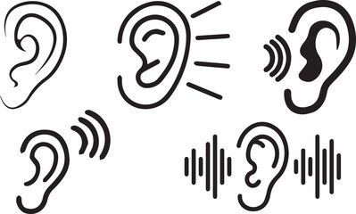 Obraz premium ear vector