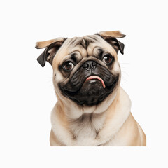 Fototapeta premium Happy Pug Portrait