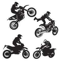 Fototapeta premium silhouette of a motorcycle