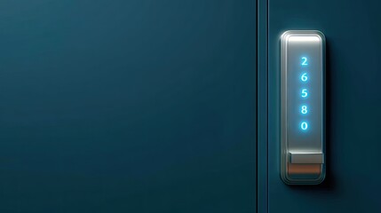 Digital Door Lock Control Panel with LED Display and Numeric Pad for Modern Access Security Solutions