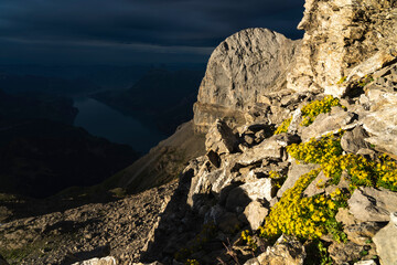 Stunning Sunset Over Gitschen in the Swiss Alps