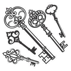 set of old keys