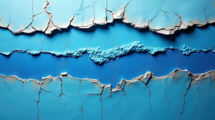 teal painted torn paper ripped in the middle isolated on a white background, 3d renders