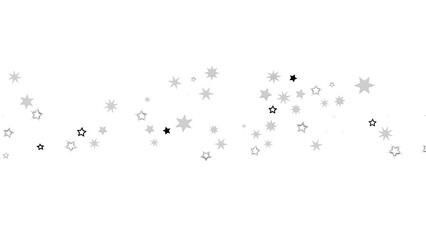 Elegant design with gray and black stars. Perfect for festive backgrounds, cards, and more.