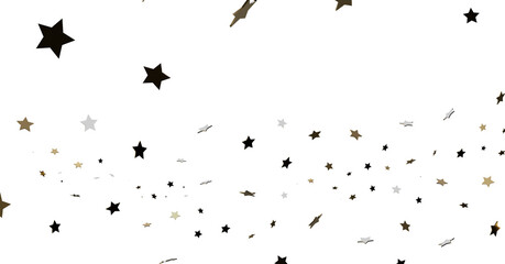 Falling Stars Confetti Background