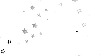 Obraz premium Abstract image of silver stars scattered on a white background. Ideal for backgrounds, textures, and designs.