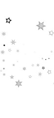 Simple design with grey and black stars on a white background. Ideal for backgrounds, cards, and more.