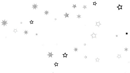 Simple design with gray and black stars on white. Ideal for backgrounds, cards, and more.