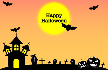 Halloween evening background