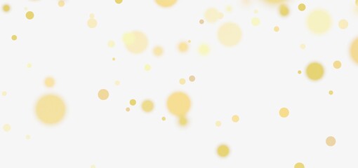 Abstract background with soft, glowing golden bokeh circles. Perfect for festive designs.