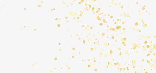 Abstract background with gold confetti on white. Perfect for celebrations, events, and festive designs.