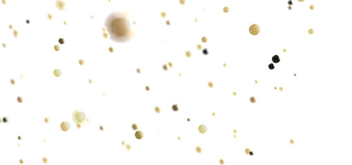 Soft beige and black spheres float on white. Great for backgrounds, websites, and presentations.