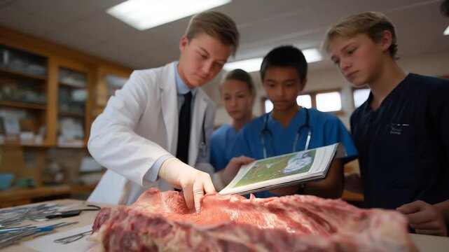 Engage in a hands-on anatomy workshop featuring student-led cadaver dissections.