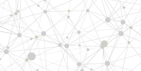 Abstract background with connected dots and lines. Network, technology, connection concept.