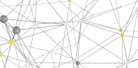 Obraz premium Stock photo of abstract network connection with dots and lines. Ideal for technology, connection, and networking concepts.