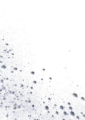 Clean, white background with many small and large bubbles. Perfect for beauty, skincare, or clean product concepts.