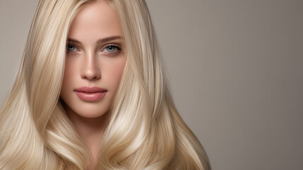 Fototapeta premium High-resolution studio hair beauty portrait with emphasis on texture, color, and shape #12