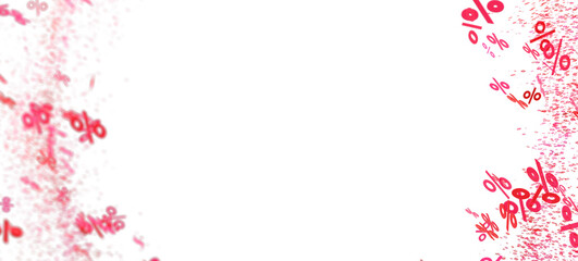 Abstract background with pink percentage symbols. Perfect for sale banners, promotions, and discounts.