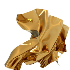 Golden waves of luxury shimmering and smooth