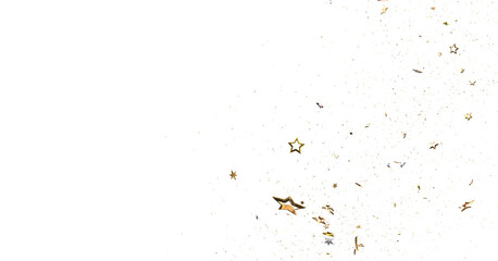 stars gold modern frame in 3d