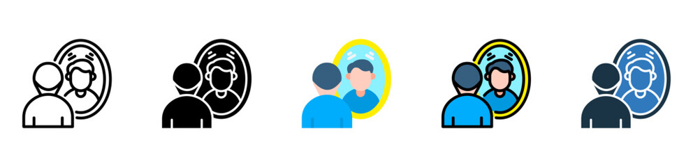 Reflection icon multiple style 