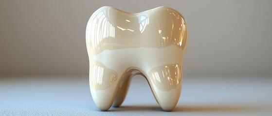 Obraz premium Detailed illustration of a healthy tooth.