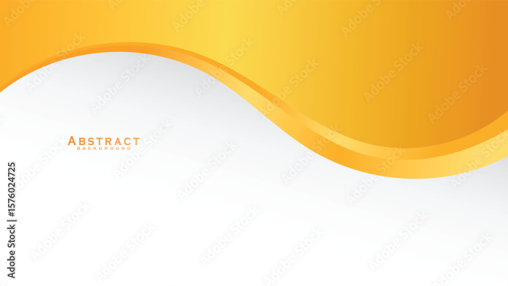 Wall mural abstract yellow banner background,graphic design banner pattern background template with dynamic cur