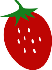 strawberry on a white background