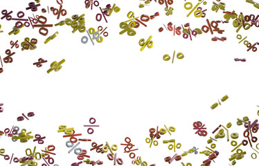 percent sign rain  percentage icon interest rate