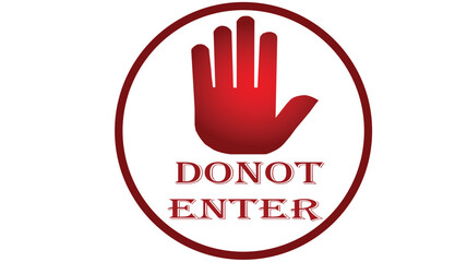 Obraz premium stop hand sign