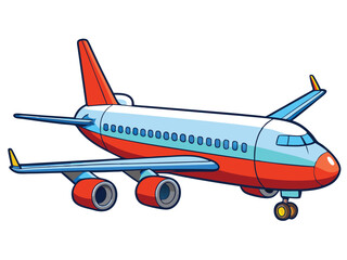 Flying Air Plaine Vector Design.