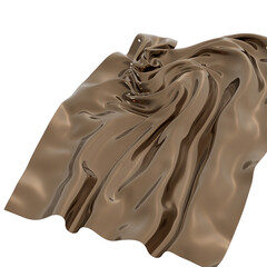 Bronze Draped Fabric Abstract