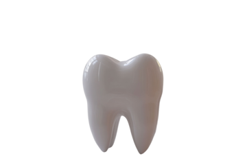 White tooth in dental concept 3d rendering PNG