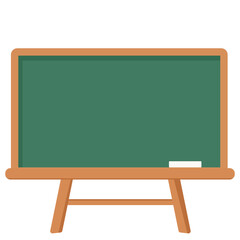 Green chalkboard with wooden frame and short legs, perfect for education, decoration, presentation, signage, and creative classroom or cafe projects.