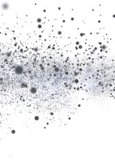 Glowing particles, abstract background, cosmic dust, space, energy, modern design, digital art.