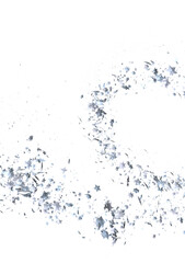 Yuletide Star Descent: Striking 3D Illustration Showcasing Falling Festive Stellar Fragments