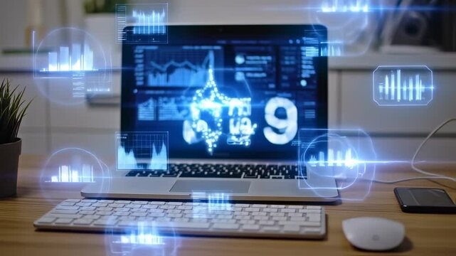 Digital interface display technology image
