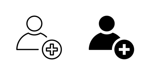 Add user icon stock illustration