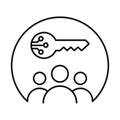 User group account icon. Avatar symbol