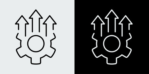 Production increase icon