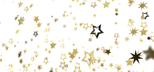 Sparkling gold and black stars on white. Perfect for holidays, celebrations, and more!