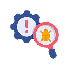 Threat Detection flat color icon