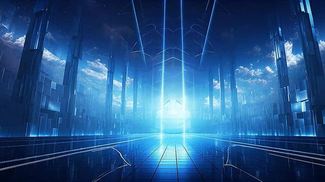 Holy place in Delfts Blauw realistis, highly detailed,ai generatif