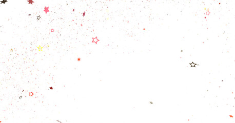 Festive Celestial Cascade: Mesmerizing 3D Illustration of Descending Christmas Stars