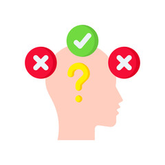 Assumption flat color icon