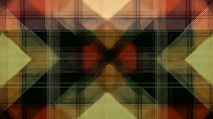 Abstract plaid pattern with intersecting lines and varying shades.