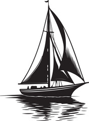 sailing ship vector illustration